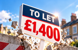 Advertised rents break £1,400 barrier